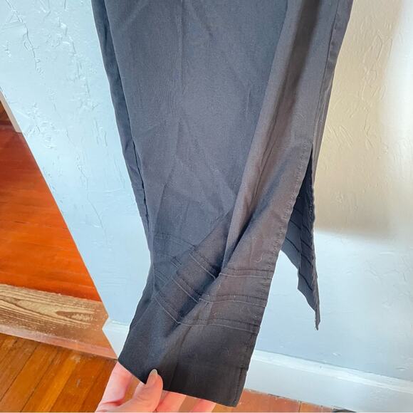 Y2K VTG Express Black Strapless Dress with slit size 2 - Picture 3 of 6